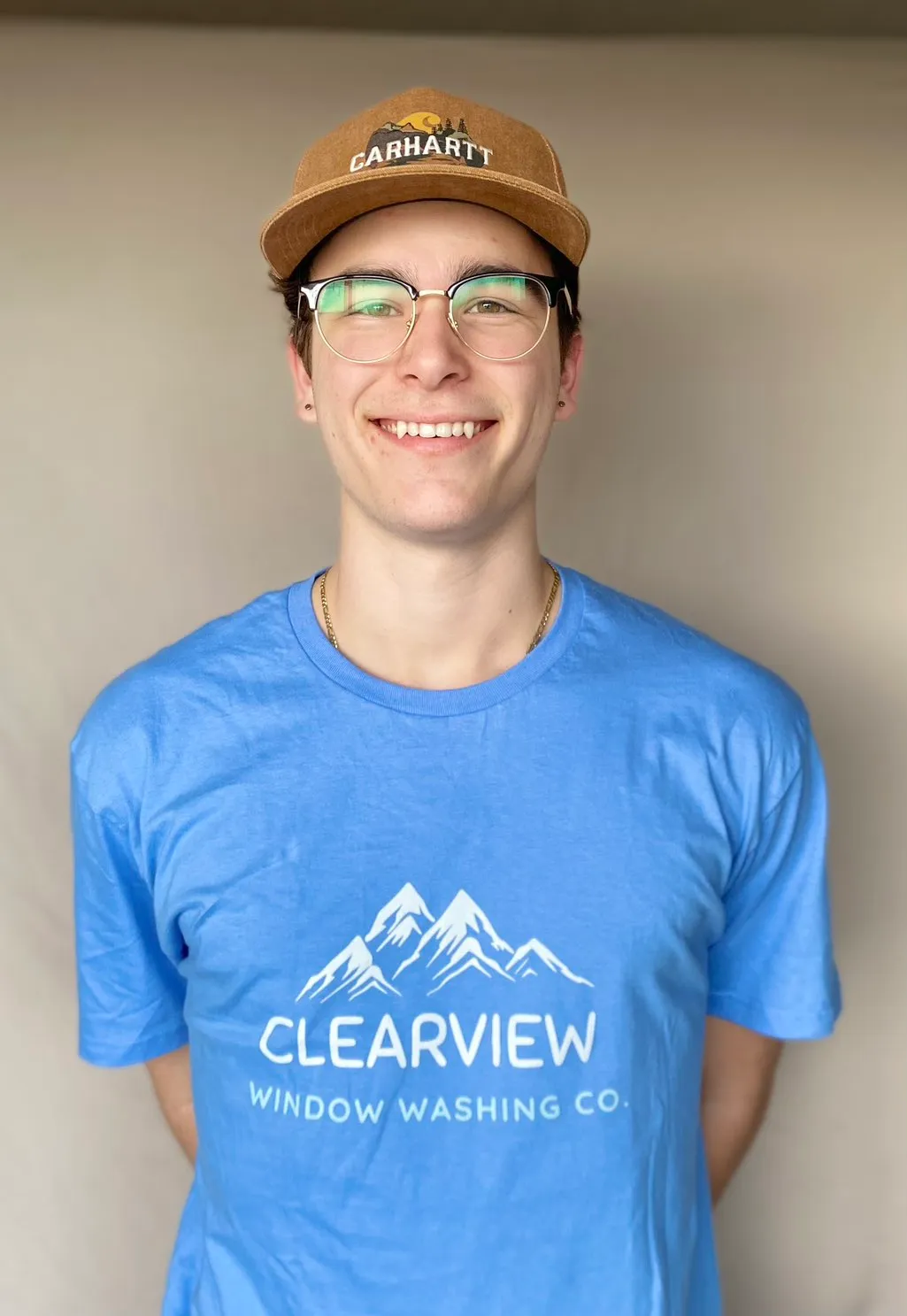 Nate Meeks, owner-operator of Clearview Window Washing Co. in Spokane